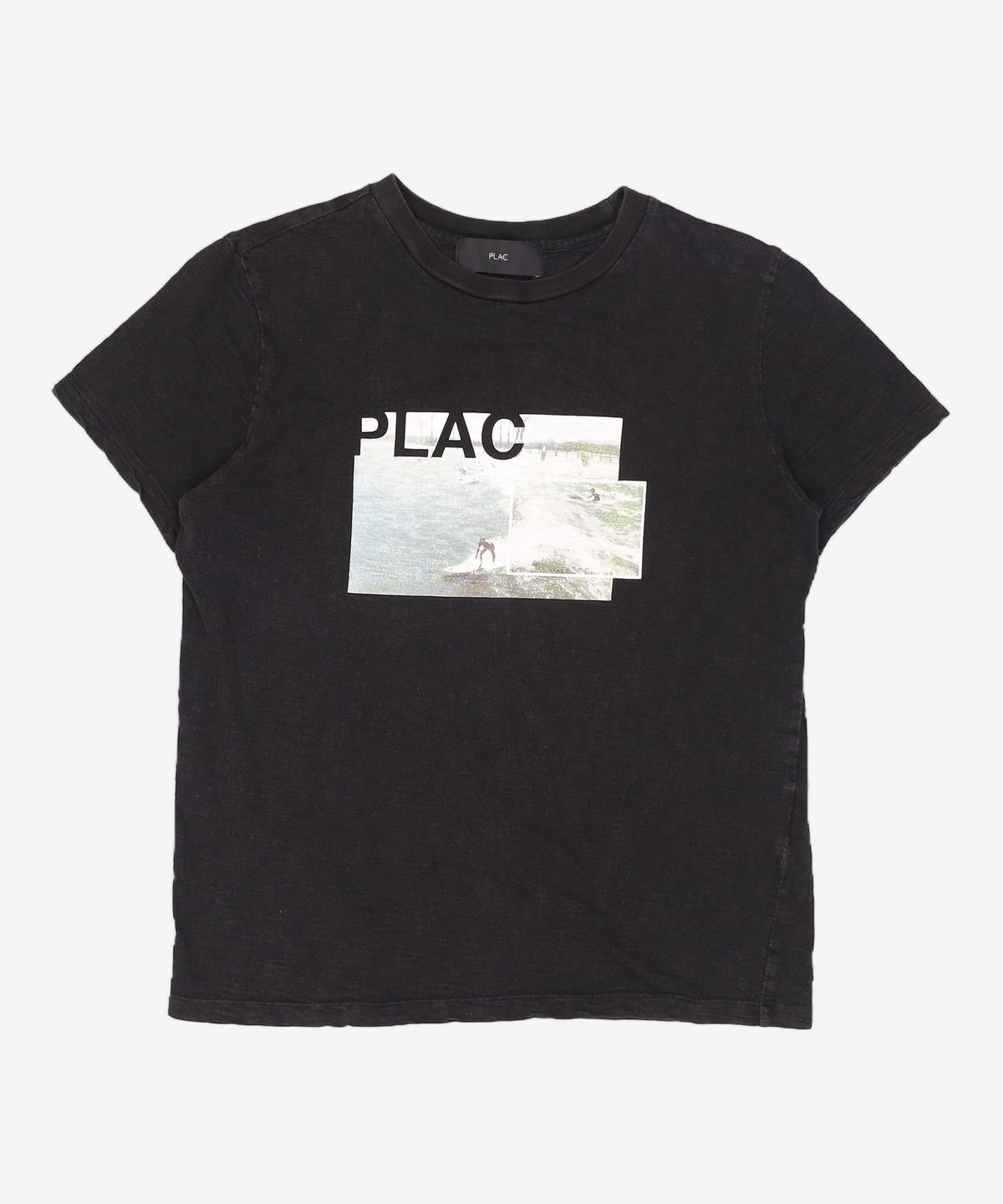 플랙(PLAC) Printed Mesh Applique T-shirt_BK (PWOE2RSXB1M0C1) M