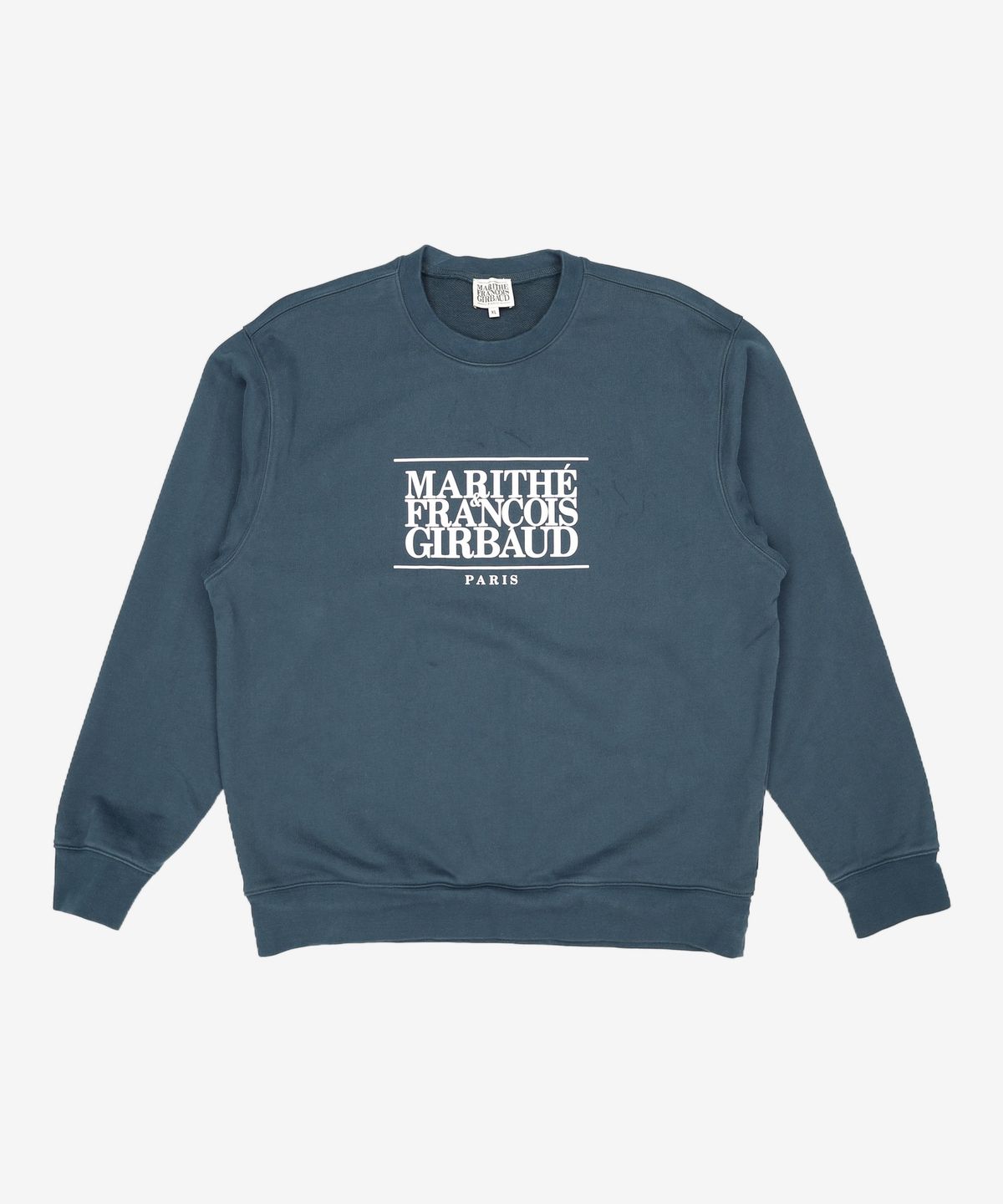 마리떼 프랑소와 저버(MARITHÉ + FRANҪOIS GIRBAUD) CLASSIC LOGO SWEATSHIRT dark teal XL