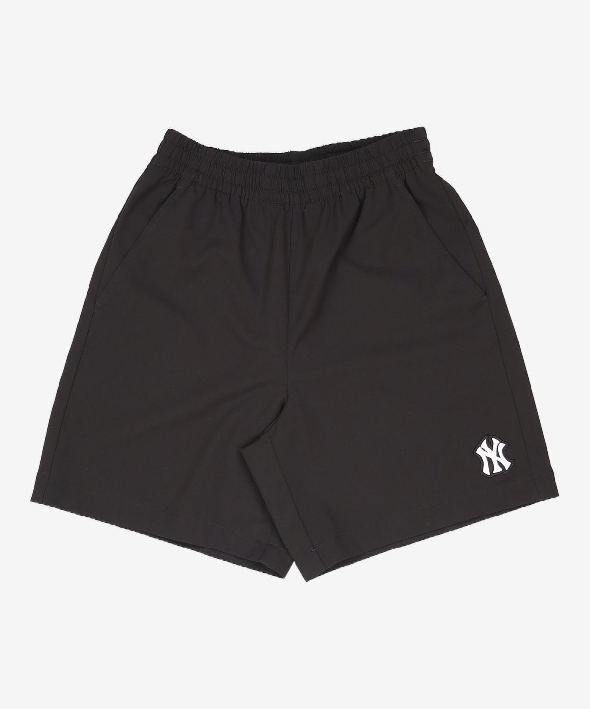 엠엘비(MLB) 베이직 스몰로고 5부 우븐 반바지 NY (Black) M