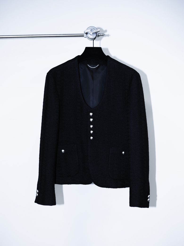 데콜테(Décolleté) TWEED JACKET_BLACK