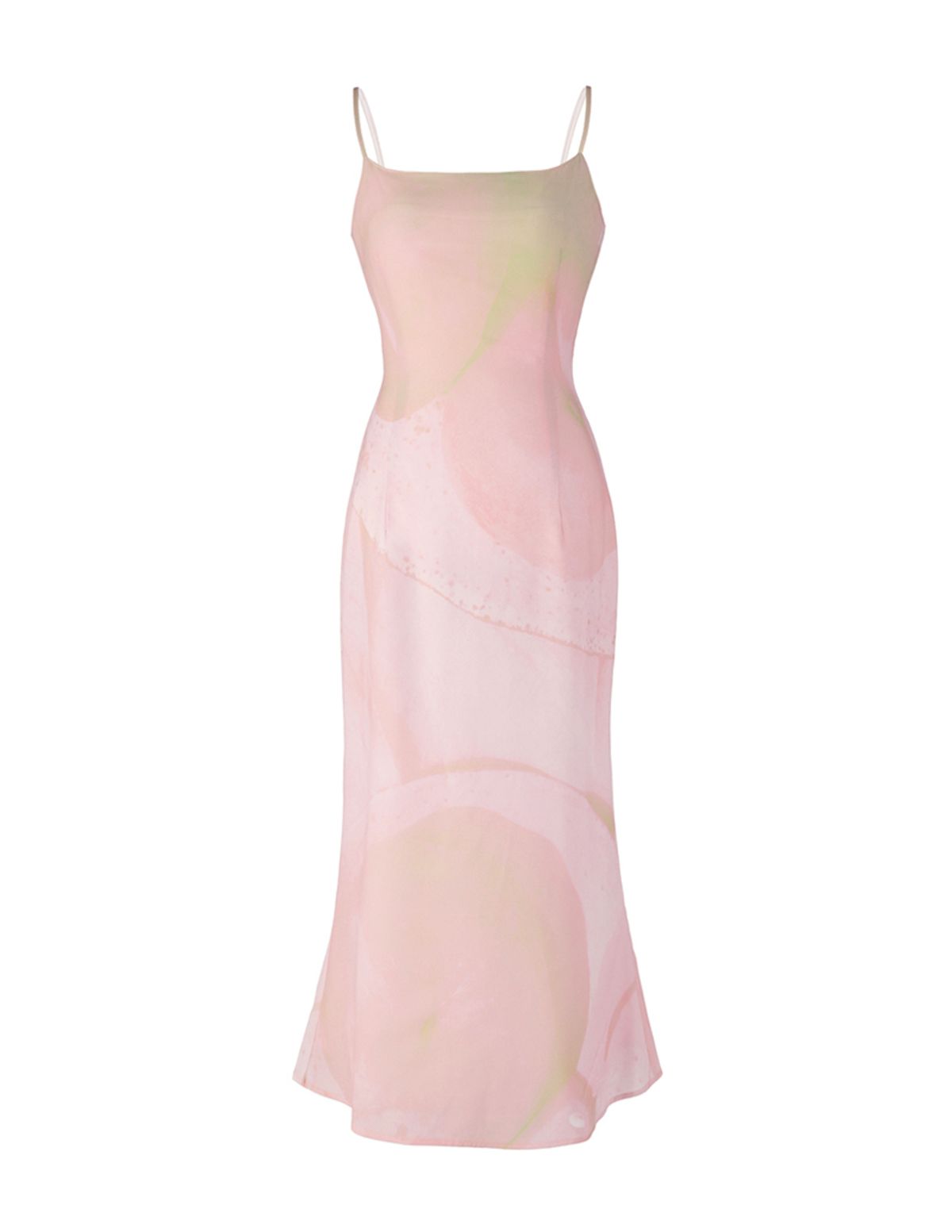 신스레터스(SHINS LETTERS) Peach Veil Dress