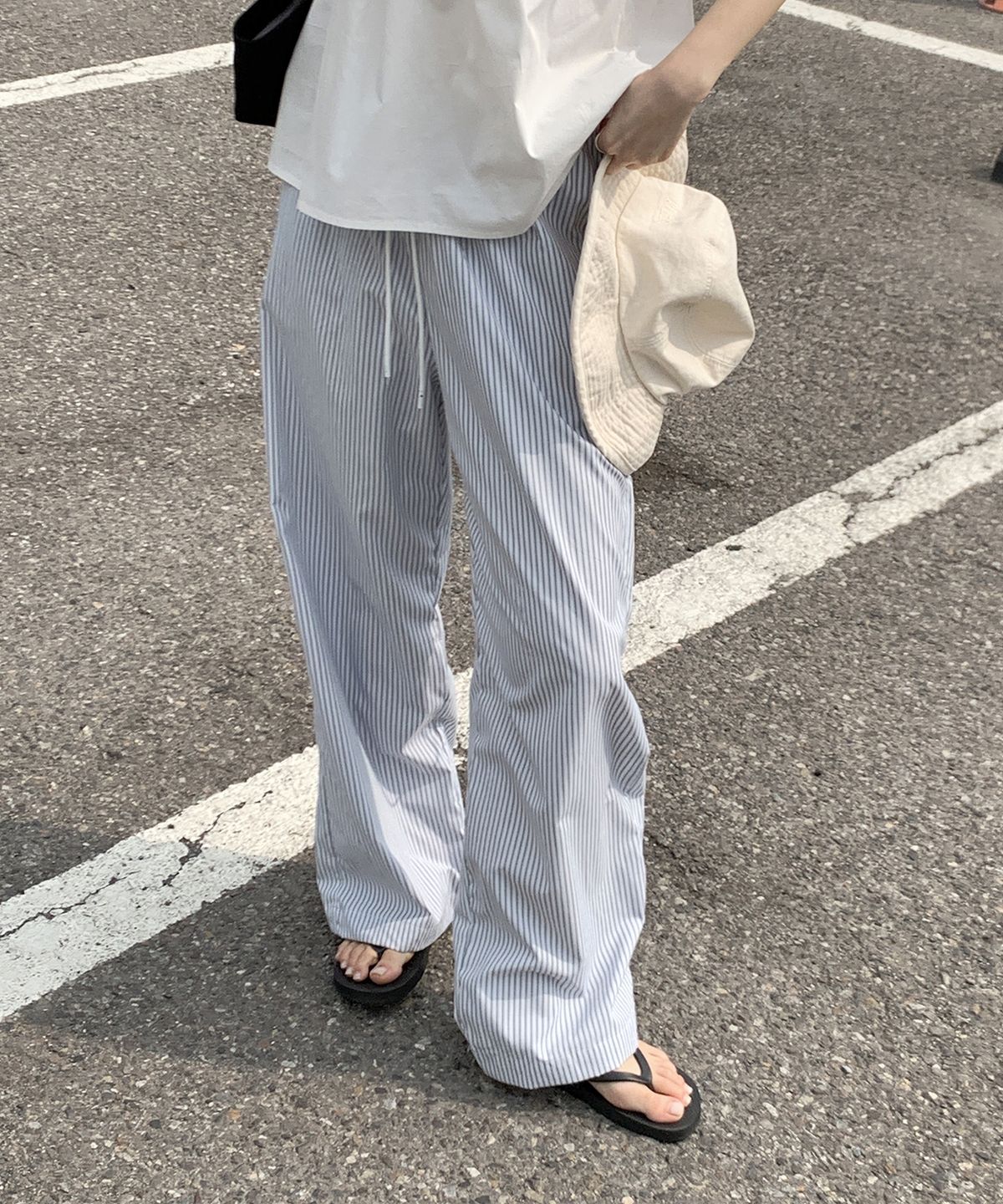 루스프로덕트(LUTHPRODUCT) Daily Stripe 1 Mile Pants _ BLUE