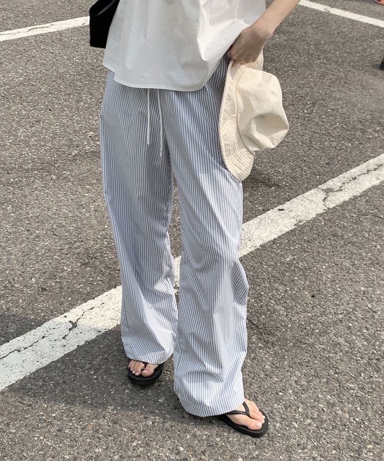 Daily Stripe 1 Mile Pants _ BLUE