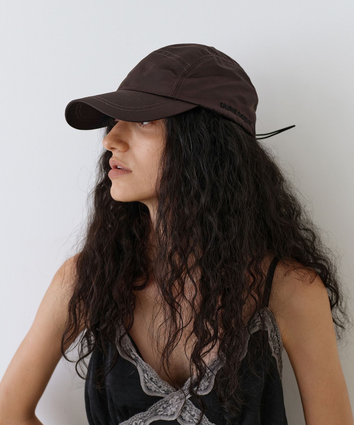 우네씬(UUNE SCENE) Unisex Nylon String Cap_Burgundy