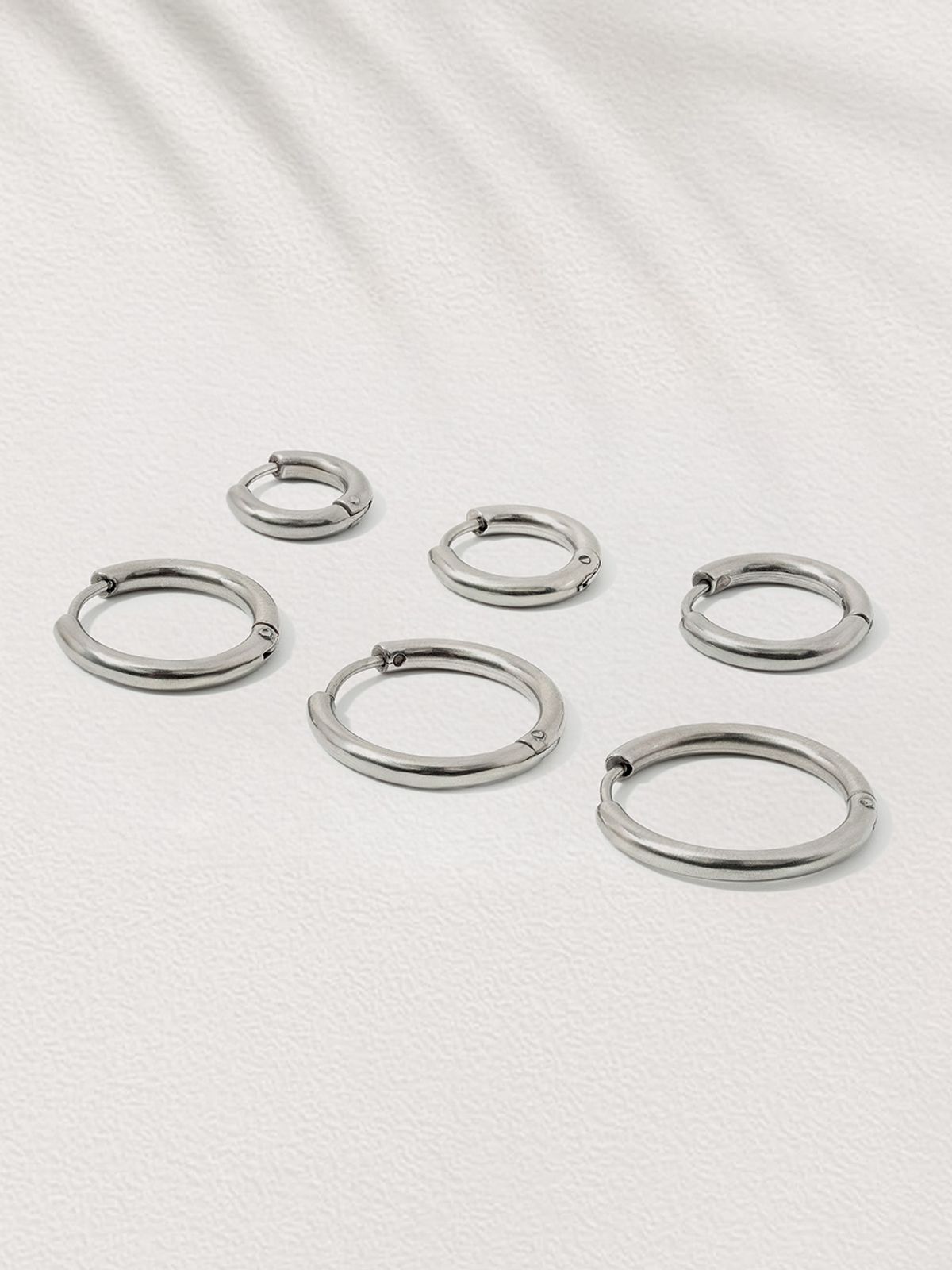 미니멀피어싱(MINIMALPIERCING) 베이직 원터치 링 써지컬 귀걸이