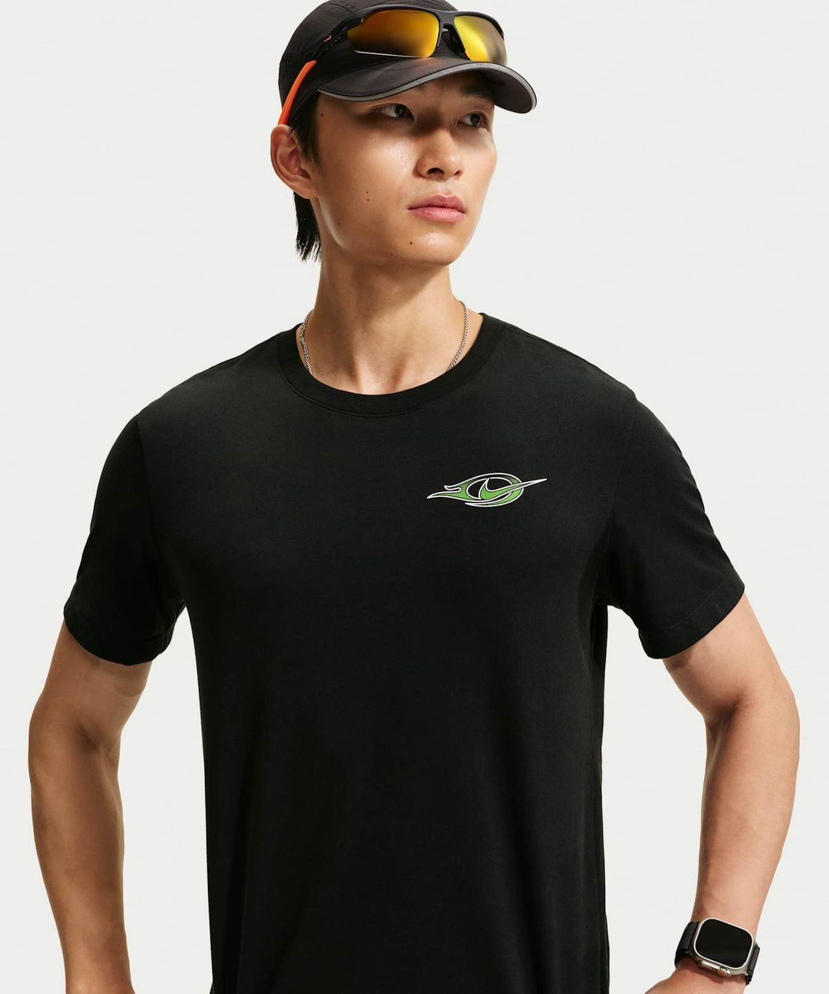 나이키(NIKE) 드라이 핏 러닝 티셔츠 M - 블랙:민 그린:화이트 / IM5320-010