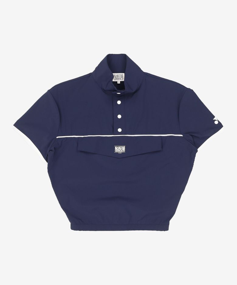 MFG X YONEX NYLON HALF SLEEVE ANORAK navy S