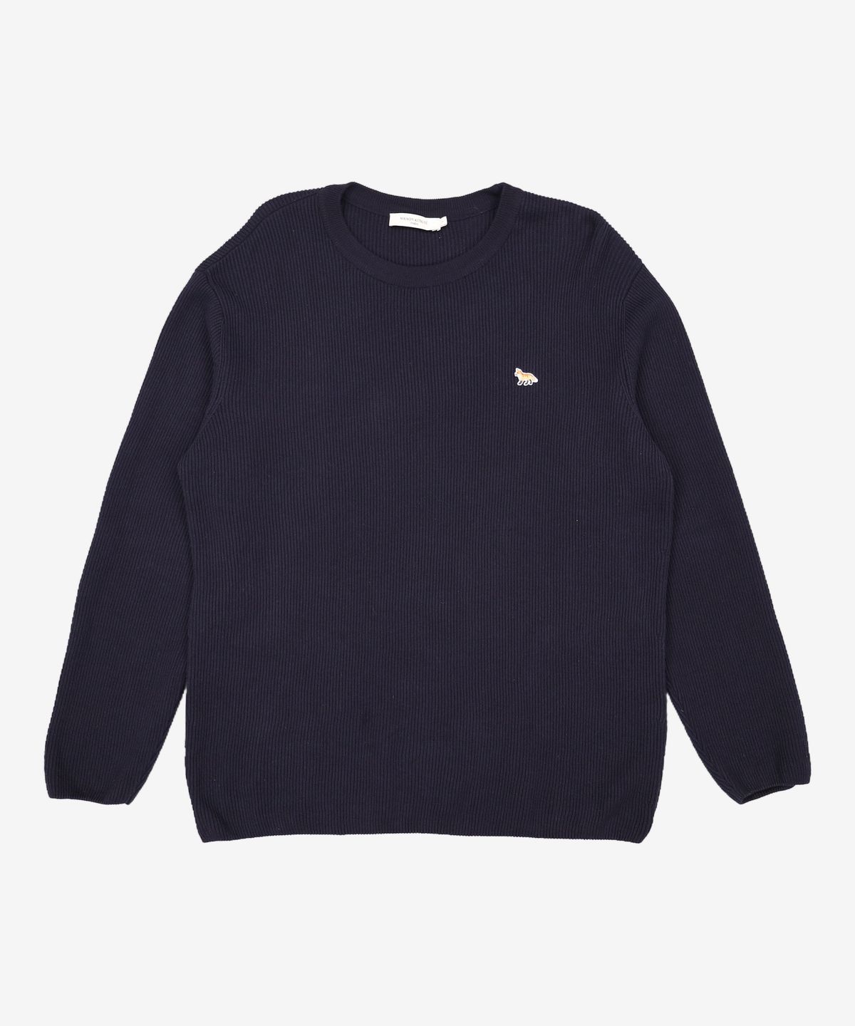 메종 키츠네(MAISON KITSUNE) 베이비 폭스 골지 니트 네이비 IM00511KT1064-P481 L