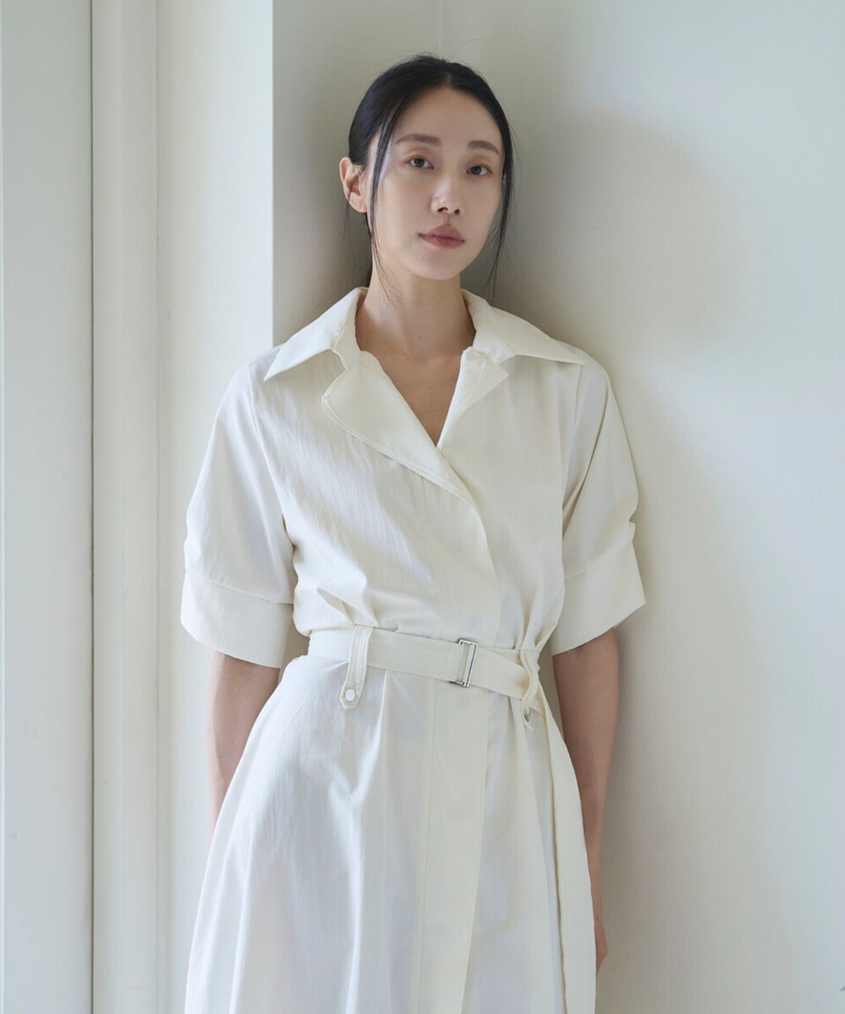 에이마(A-MA) 아쥬 롱 셔츠 원피스_4color