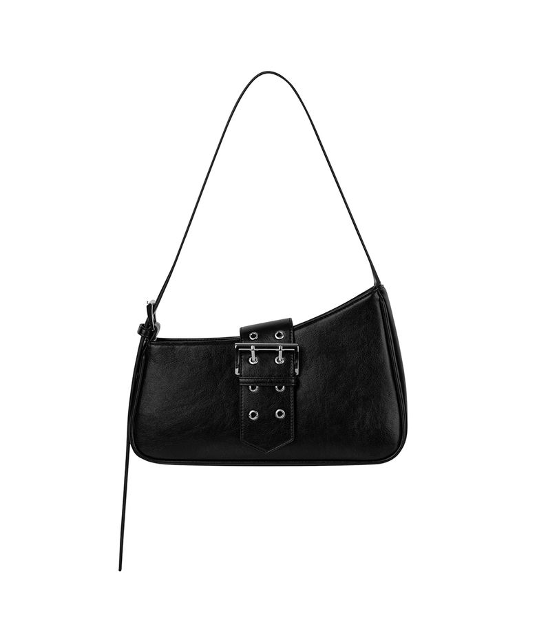 Half-Moon Belted Bag [ Black ]