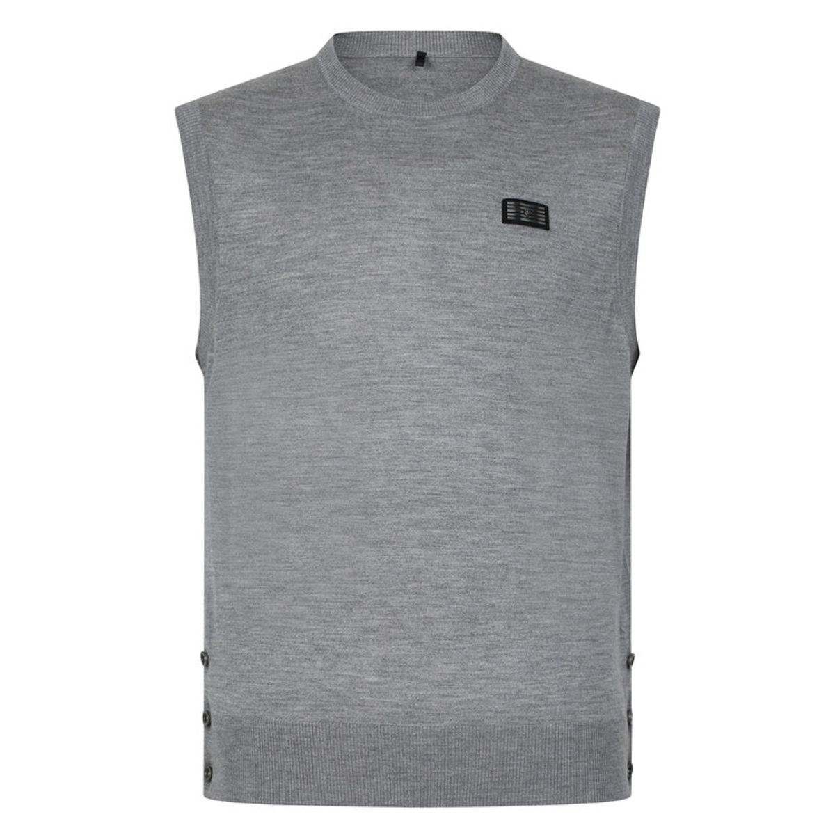 어메이징크리(AMAZINGCRE) [26SS] Men Ghost round neck sweater vest_A71MSW5205
