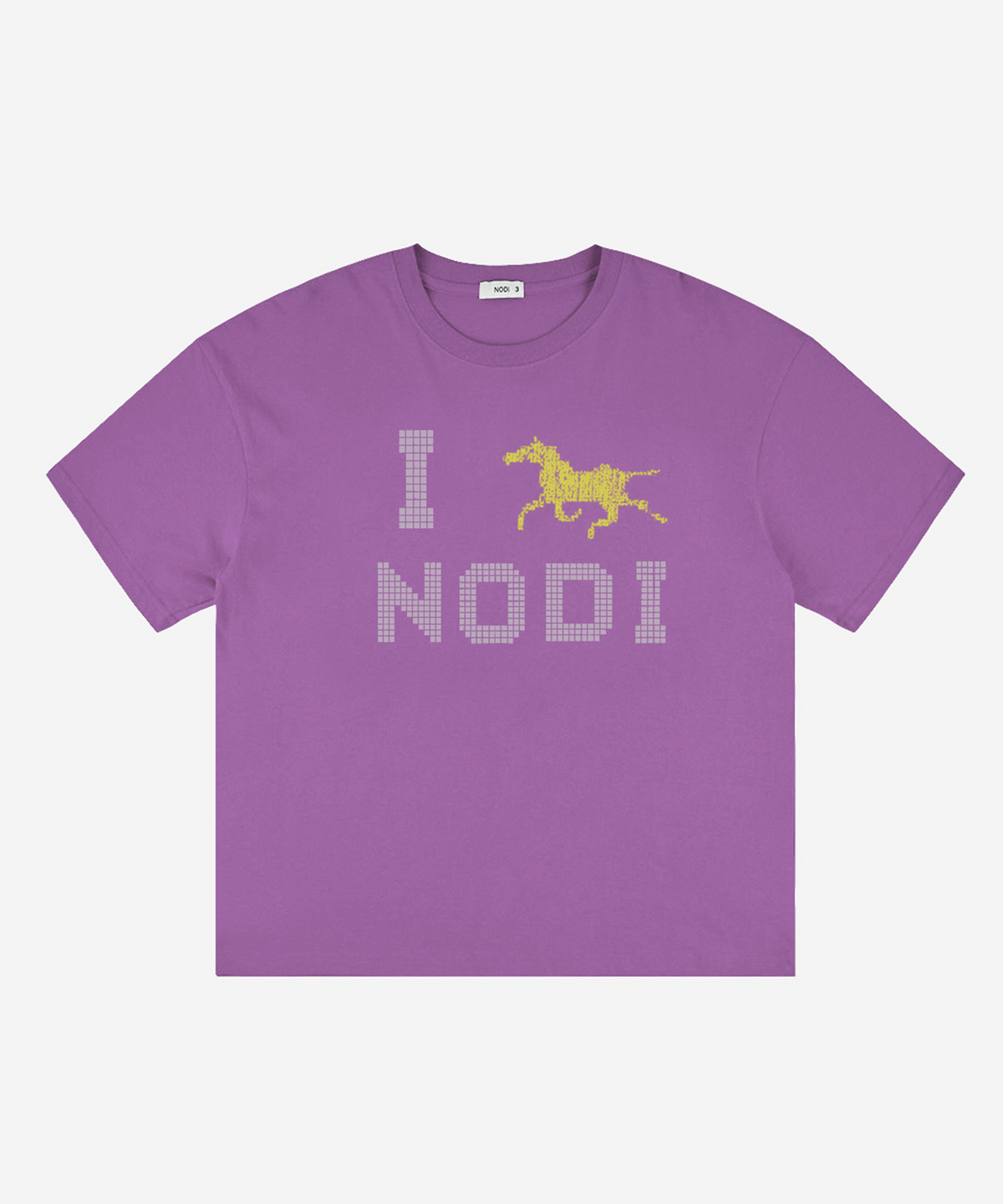 노디(NODI) System Error Horse crop Tee light purple
