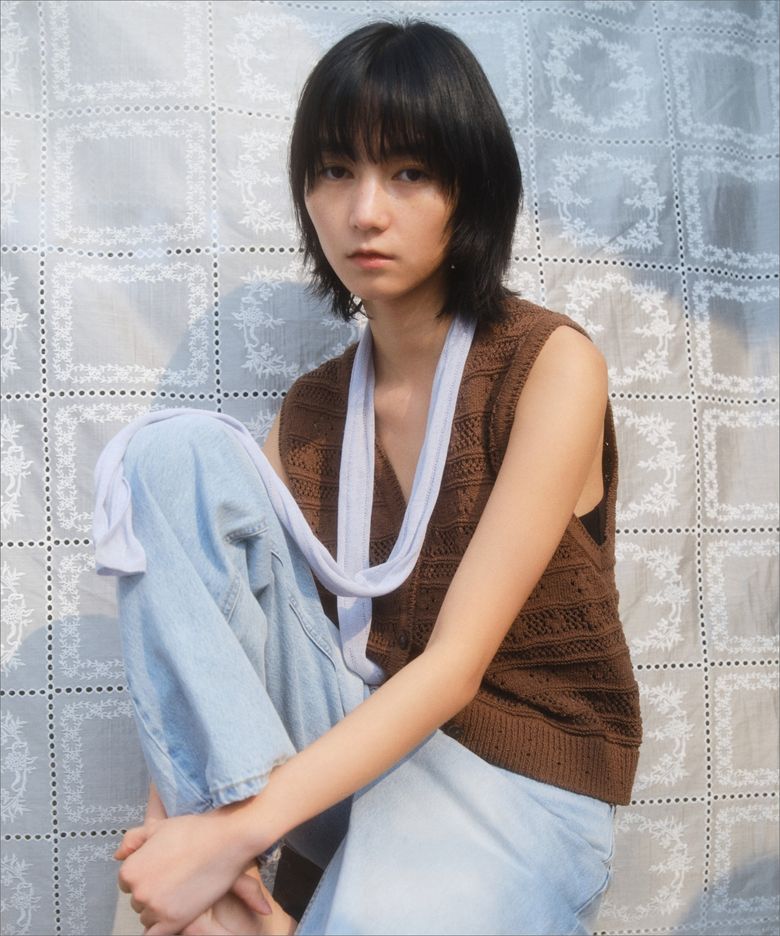 BAIA LINEN SCARF_BABY BLUE