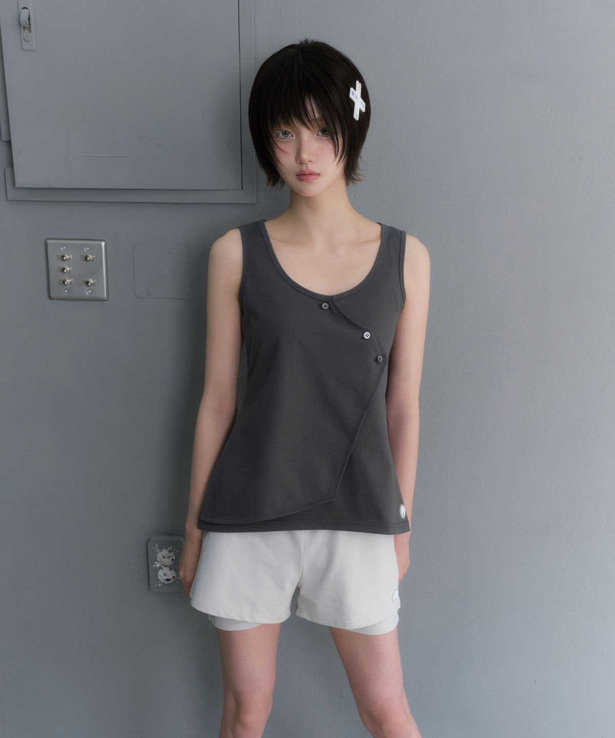 미유키(MIUKI) LAB 00 Sleeveless (Gray)