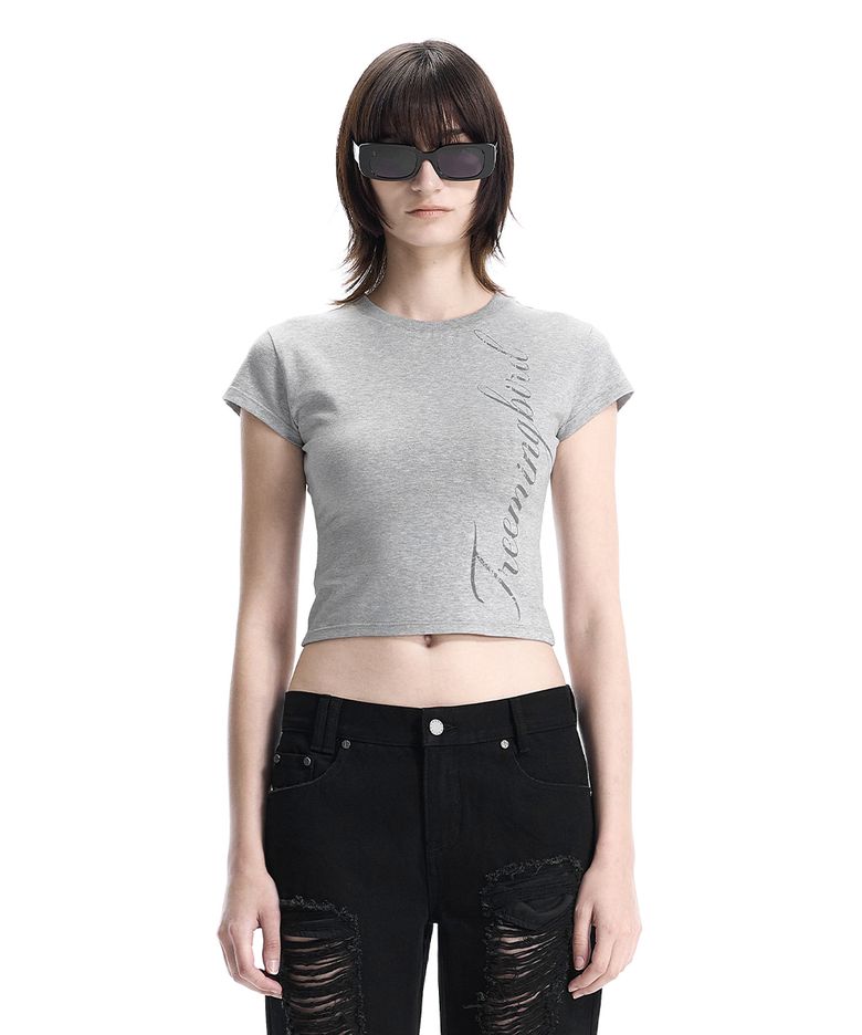 Script Logo Baby-Fit T-Shirt [ Melange Gray ]