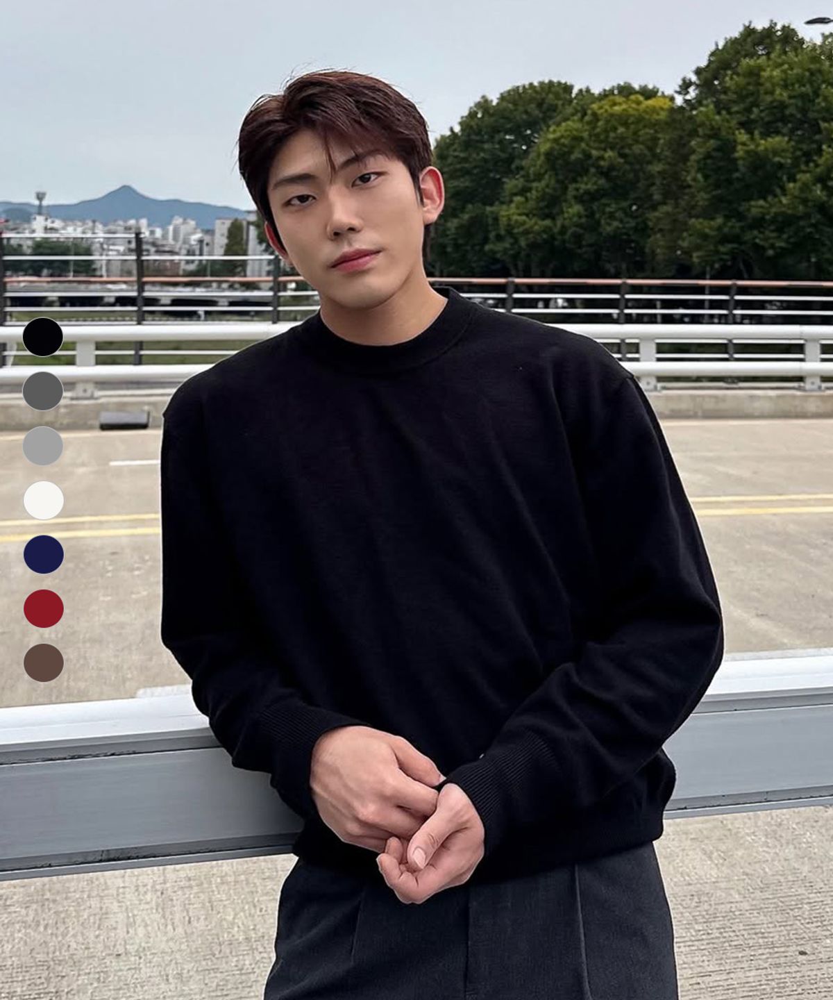엑스오엑스(XOX) 에센셜 라운드 크롭 니트(7color)