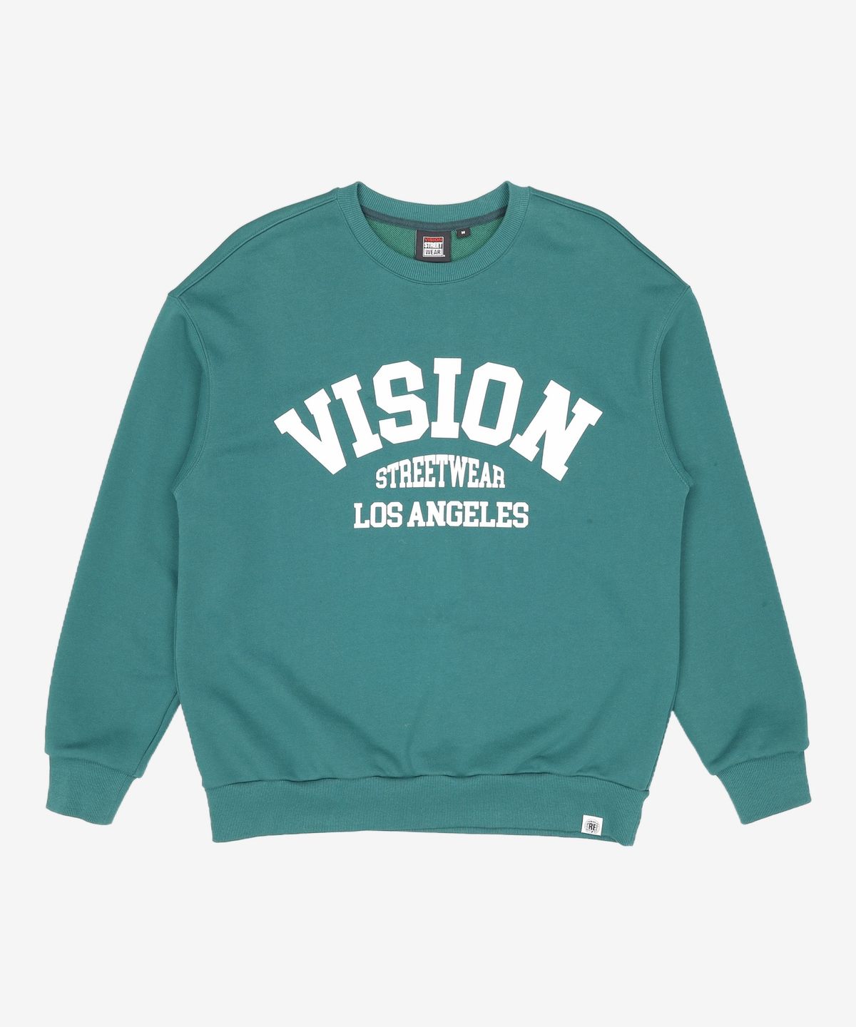 비전스트릿웨어(VISION STREETWEAR) VSW Arch Logo Crewneck Dark Green M