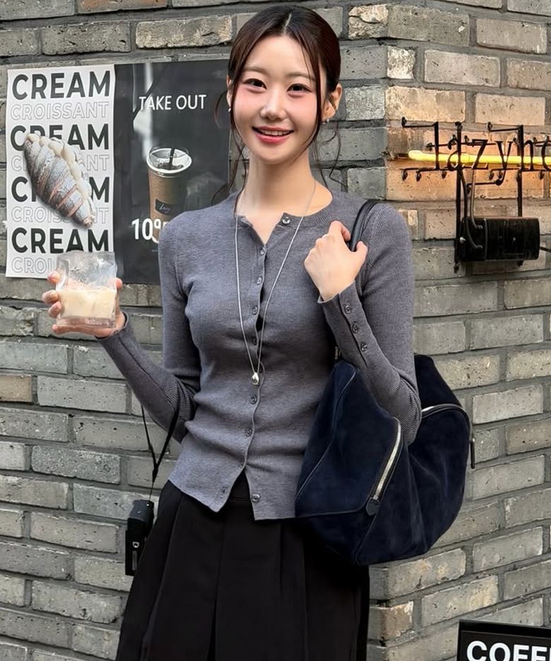 슬림 라운드 가디건 6 COLOR COWCD012