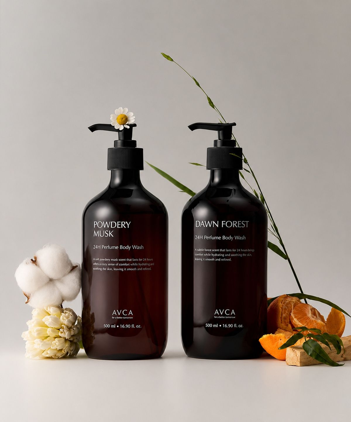 아브카(AVCA) 24시간 퍼퓸 바디워시 500ml 2개