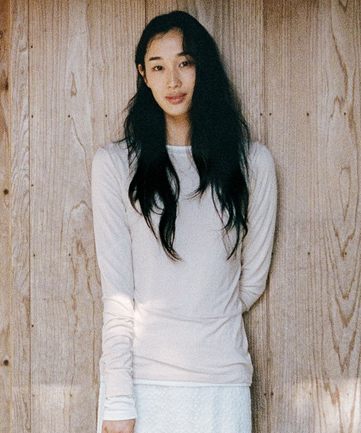 망고매니플리즈(MANGO MANY PLEASE) NILAH LAYERED TEE_PALE PINK