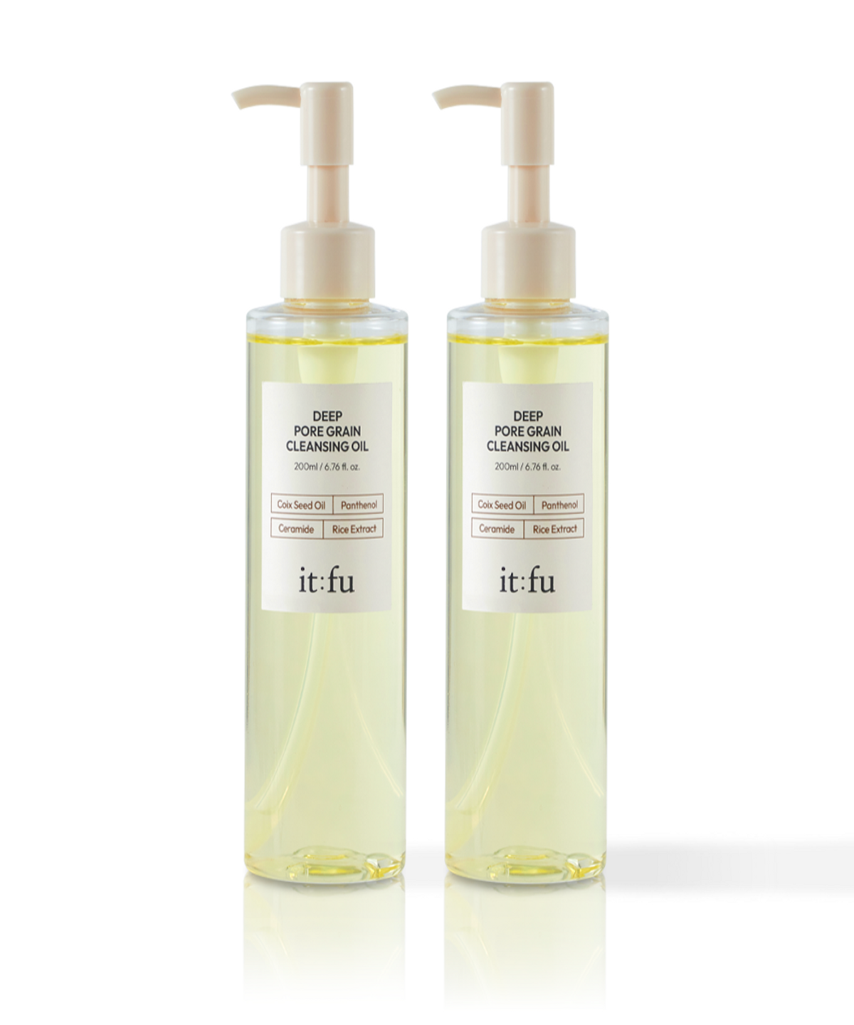 잇퓨(ITFU) [블랙헤드 피지 노폐물] 딥 포어 그레인 클렌징 오일 200ml 2개