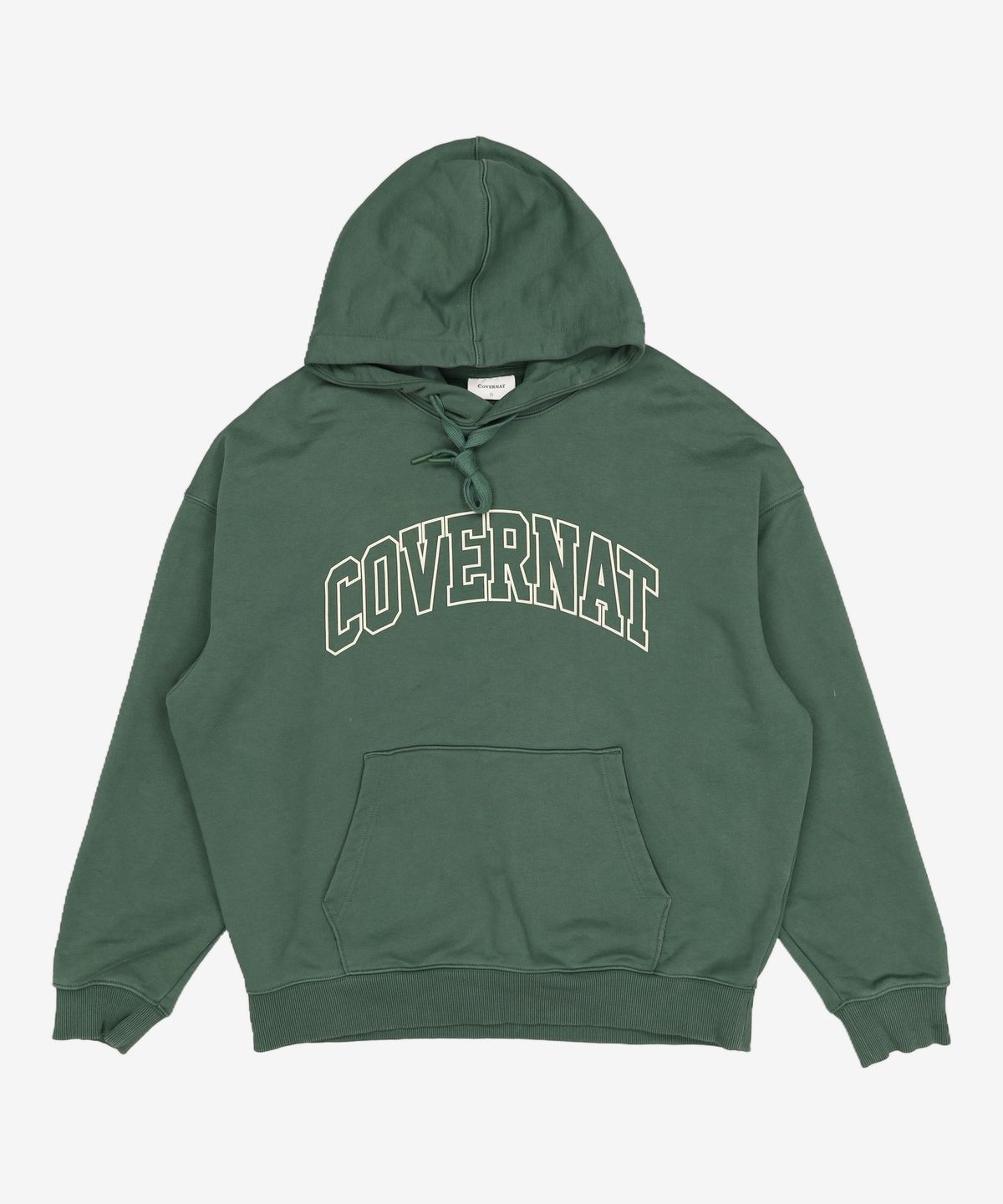 커버낫(COVERNAT) 아치 로고 드롭핏 후디 Green L