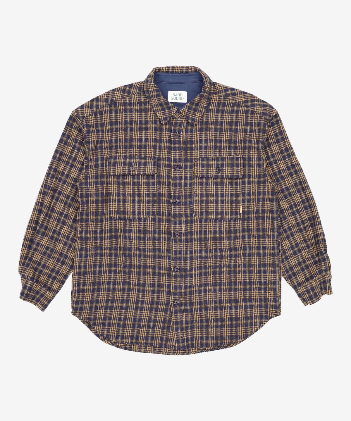 샌드 사운드(SAND SOUND) Flannel Checkered Shirt  Navy L