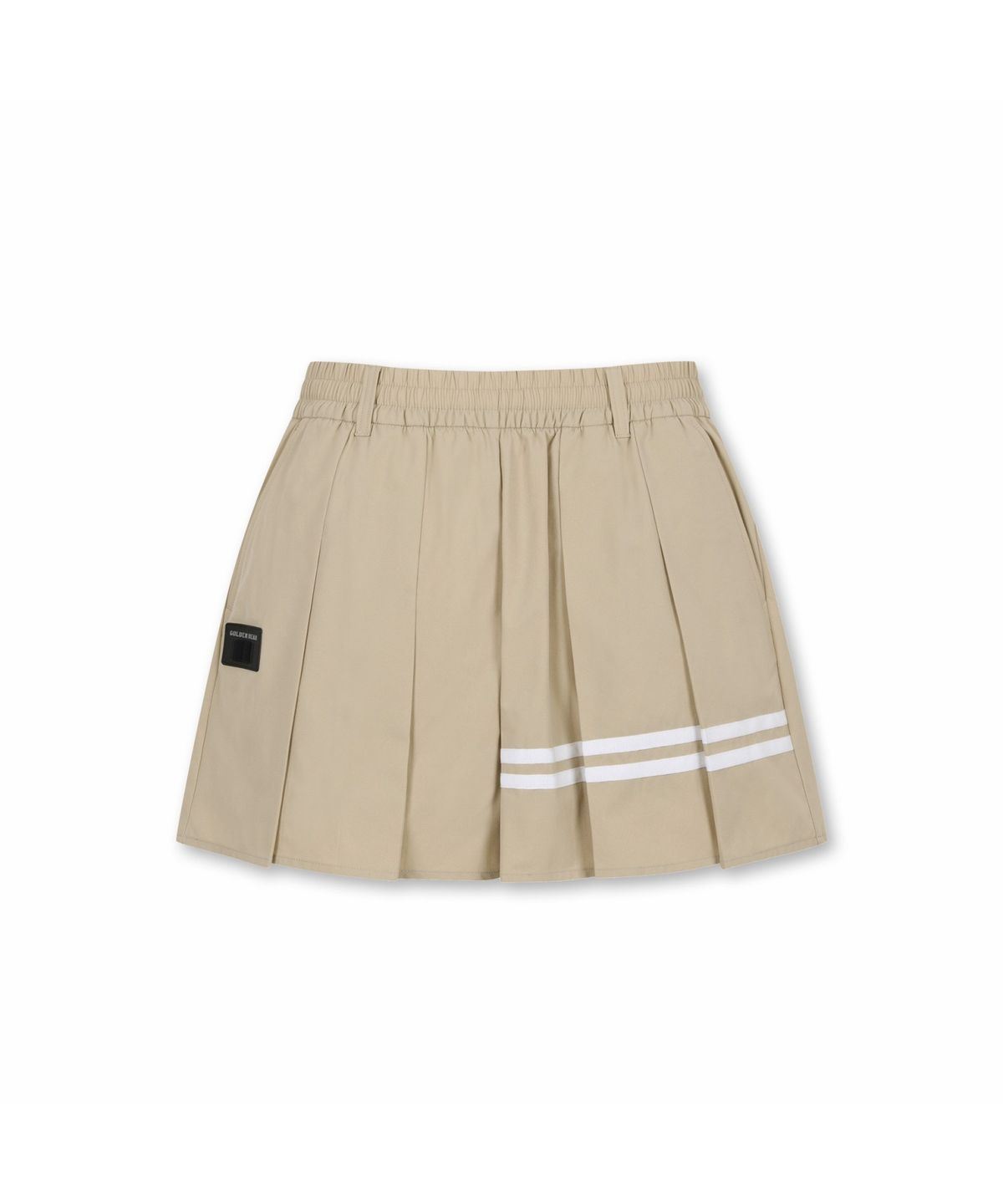 골든베어(GOLDEN BEAR) (W) Line Contrast Pleats Shorts G5PAM26321BEX