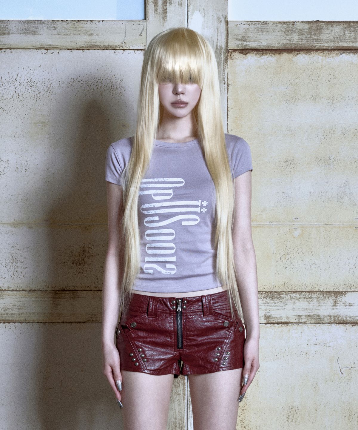 오퍼스 0012(OPUS 0012) Op.07 RODEO BABY SLIM TOP L/PURPLE