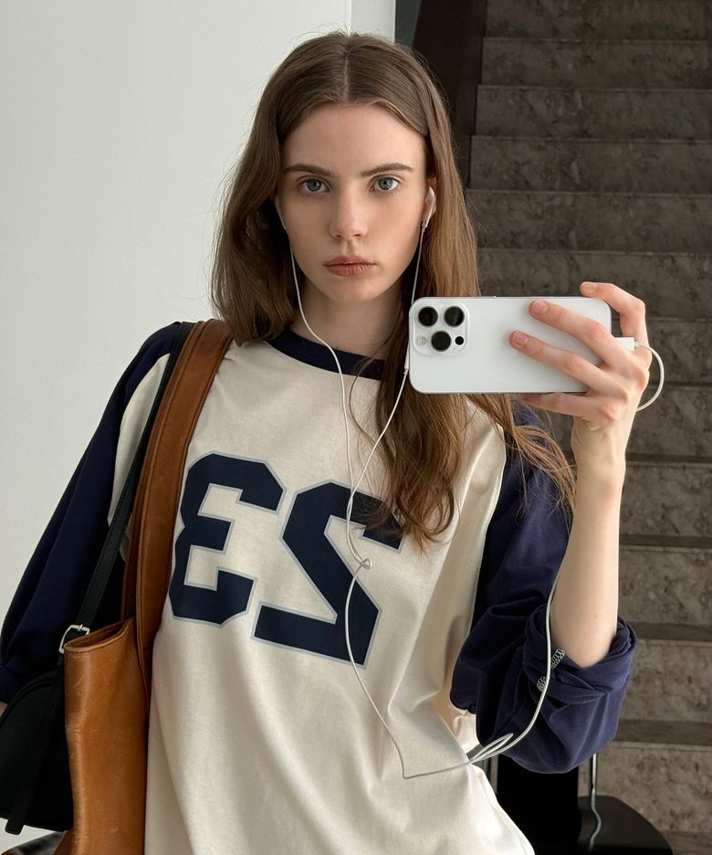 [브랜드위크 20%쿠폰] 50s RAGLAN GRAPHIC T-SHIRT_NAVY