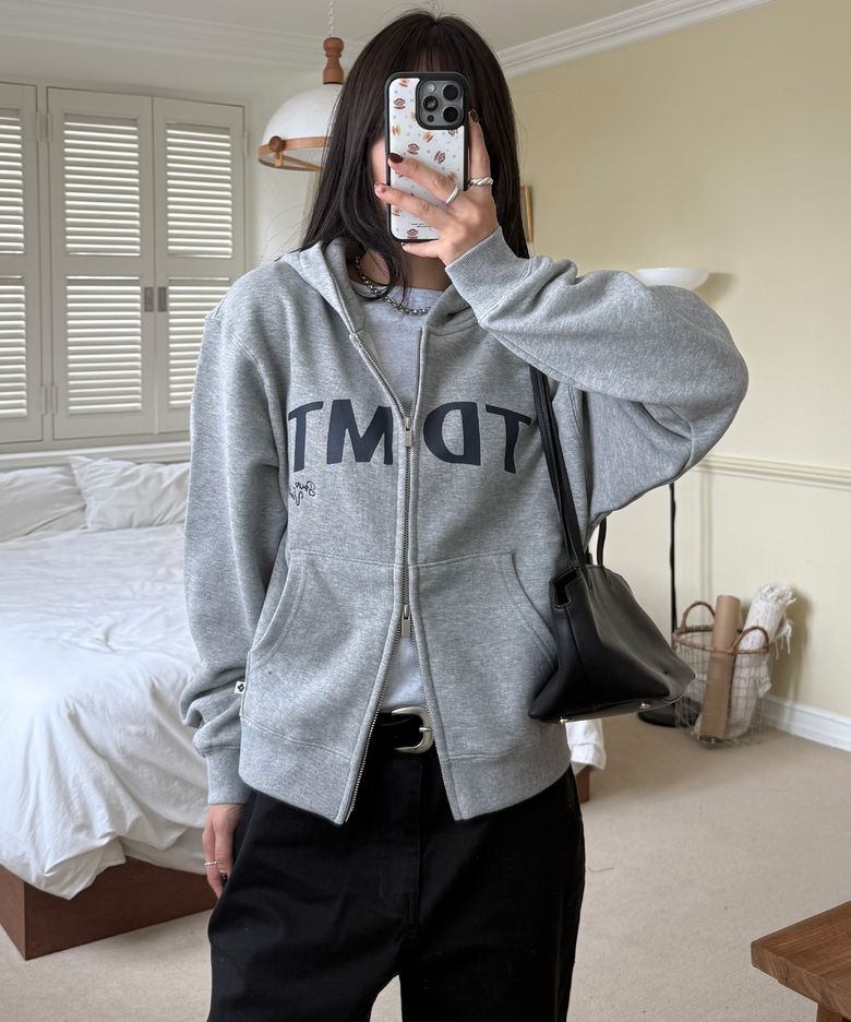 [브랜드위크 20%쿠폰] CROP HODDIE ZIP-UP_MELANGE GREY