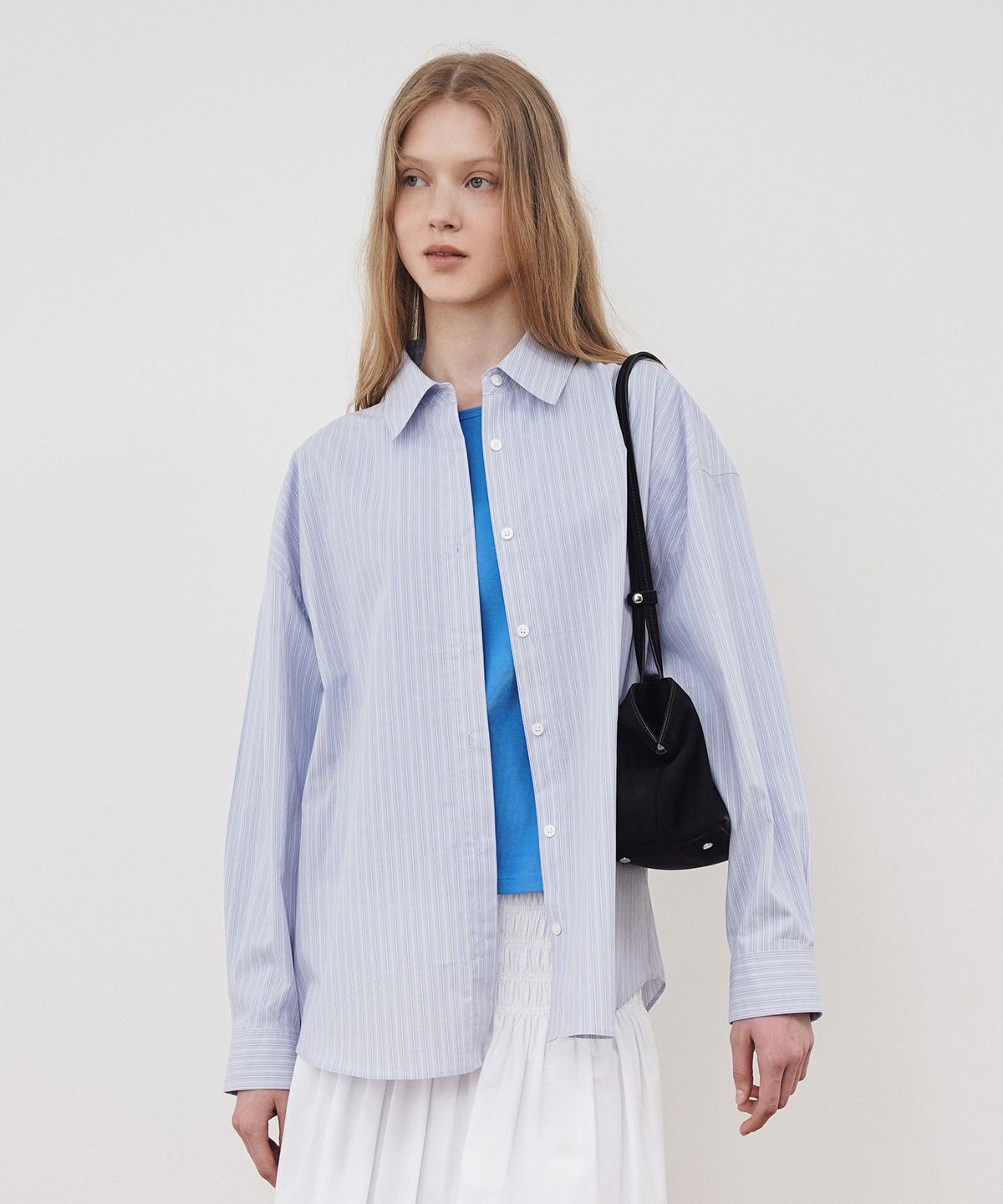 튜드먼트(TTUDEMENT) CLASSIC STRIPE SHIRT_BLUE STRIPE