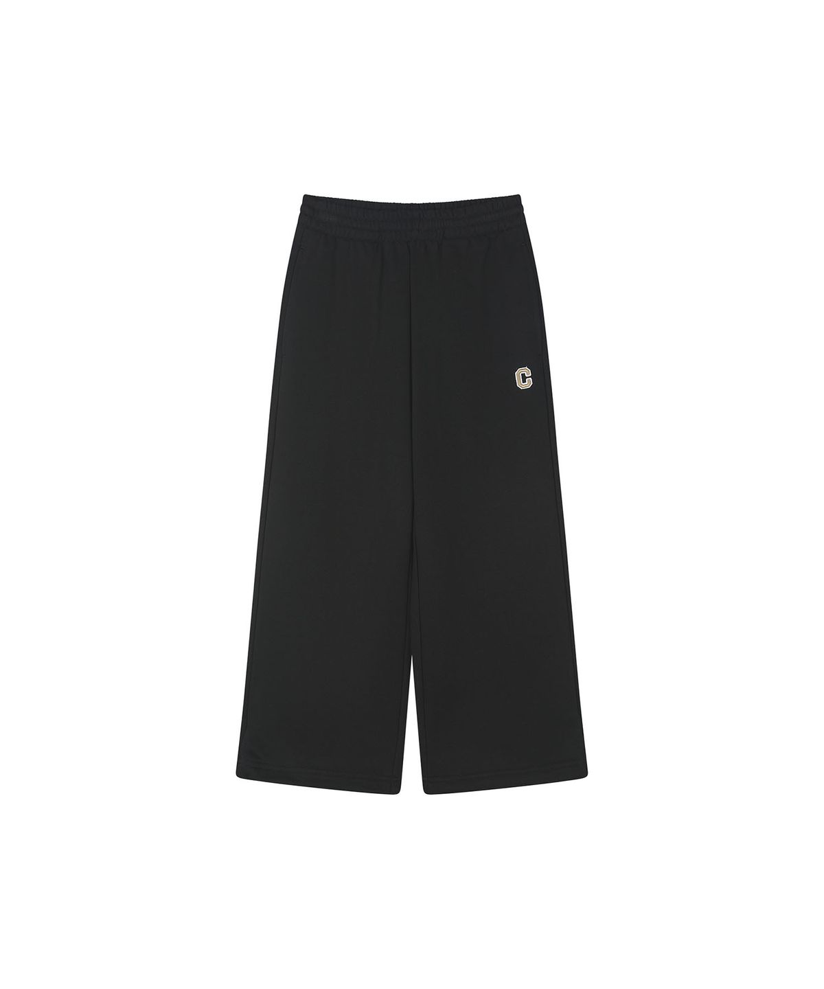 커버낫 키즈(COVERNAT KIDS) Little C 와이드 스트레이트 저지 팬츠 블랙 CK2603JPE7BK