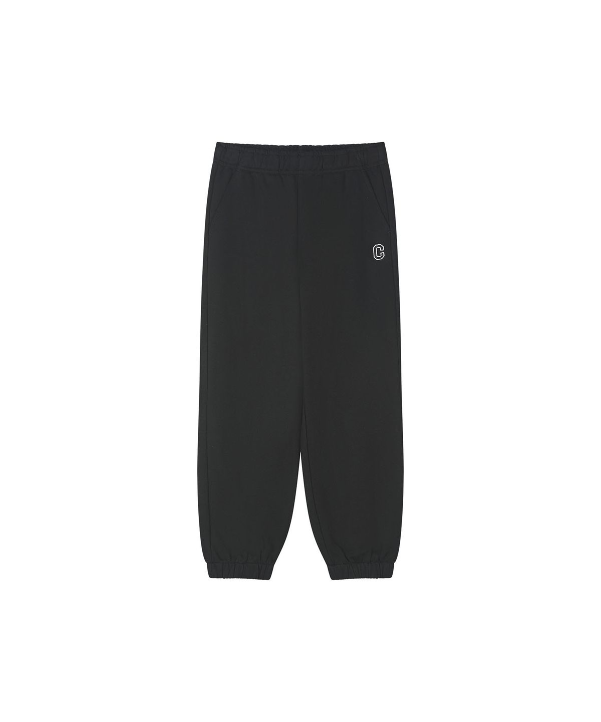 커버낫 키즈(COVERNAT KIDS) Little C 루즈 테이퍼드 조거 팬츠 블랙 CK2603JPE6BK