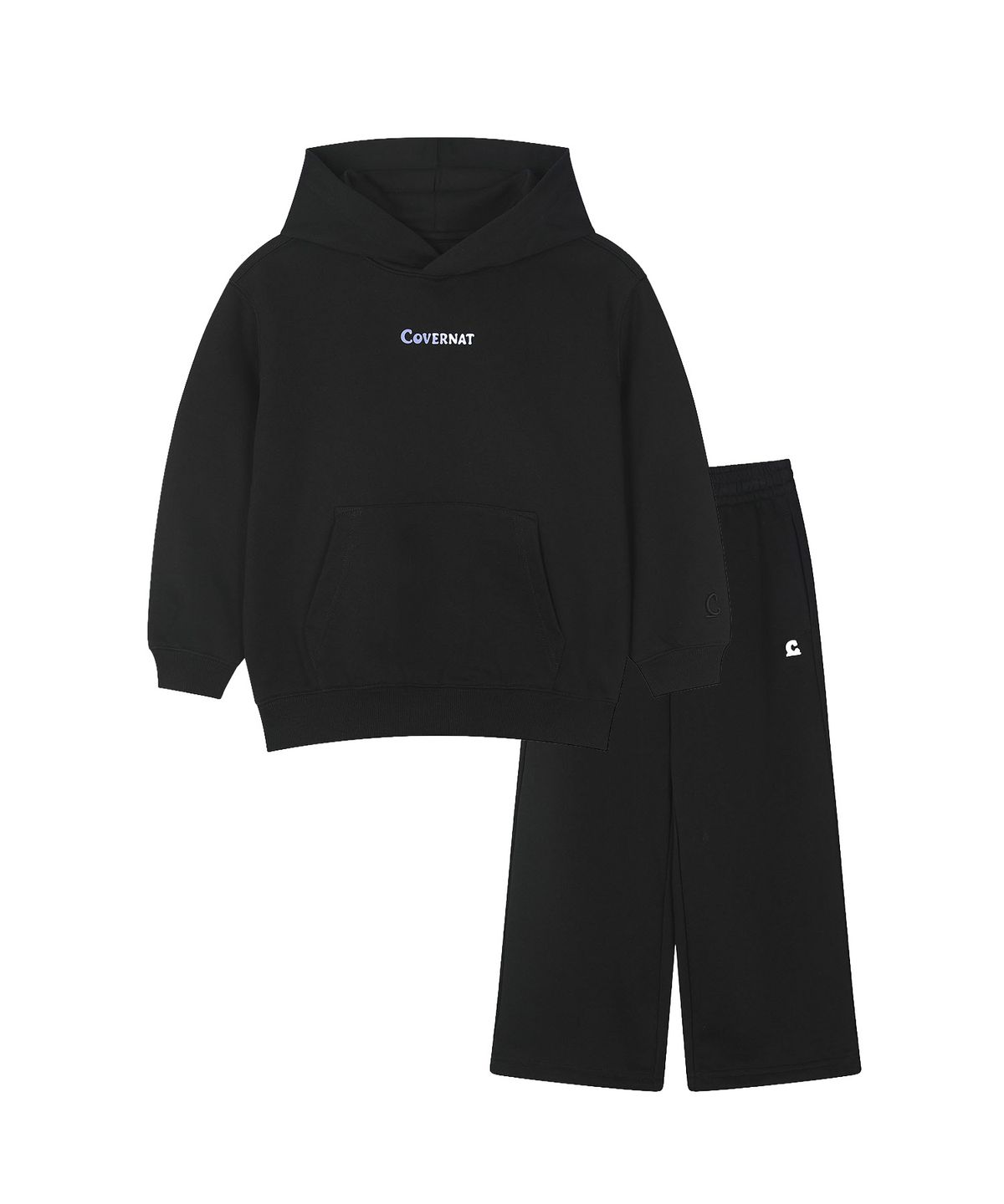 커버낫 키즈(COVERNAT KIDS) 뮤직 블록 오버핏 후디 커버셋 블랙 CK2603SU16BK