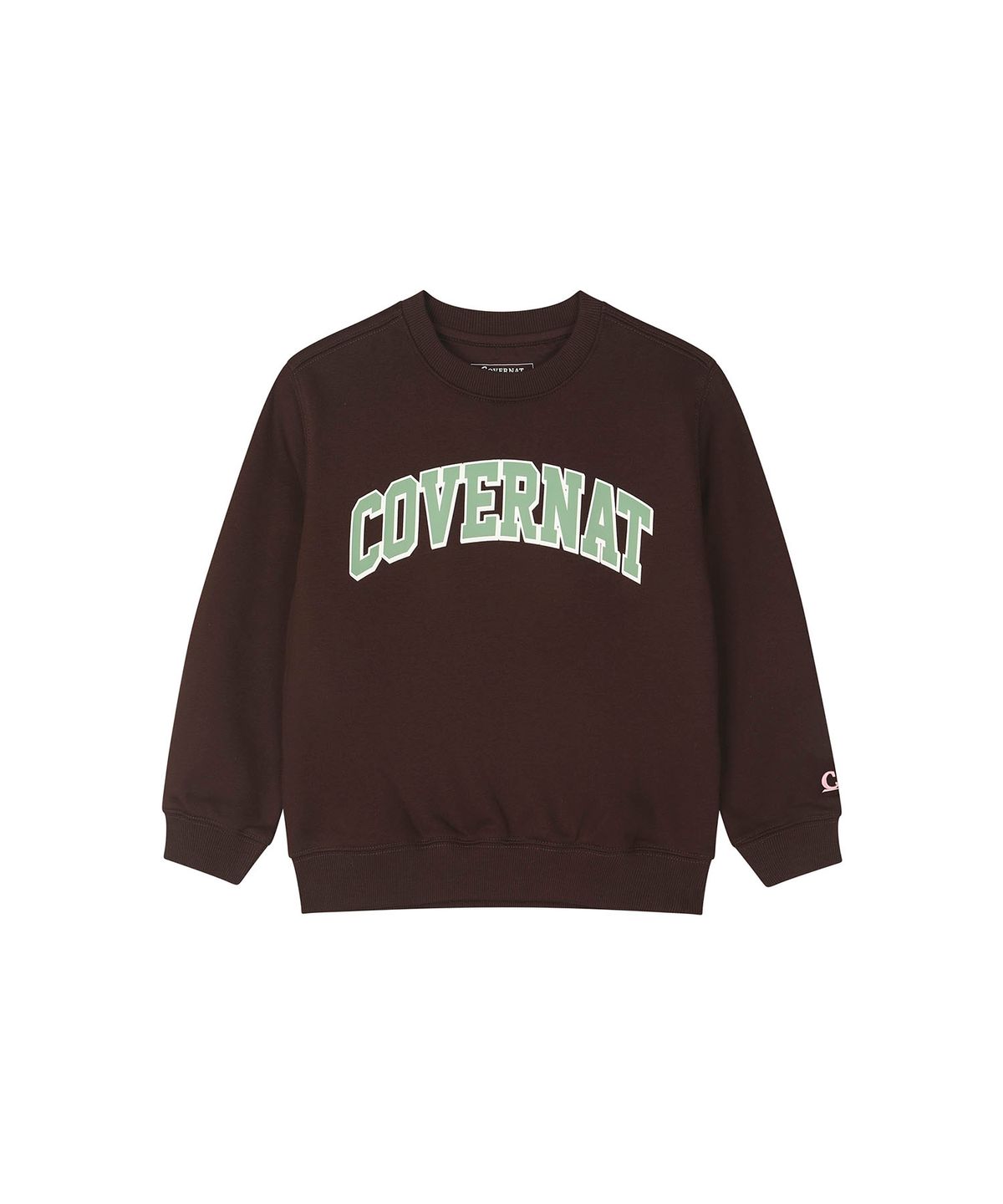 커버낫 키즈(COVERNAT KIDS) 아치로고 레귤러핏 스웻셔츠 브라운 CK2603CR34BR