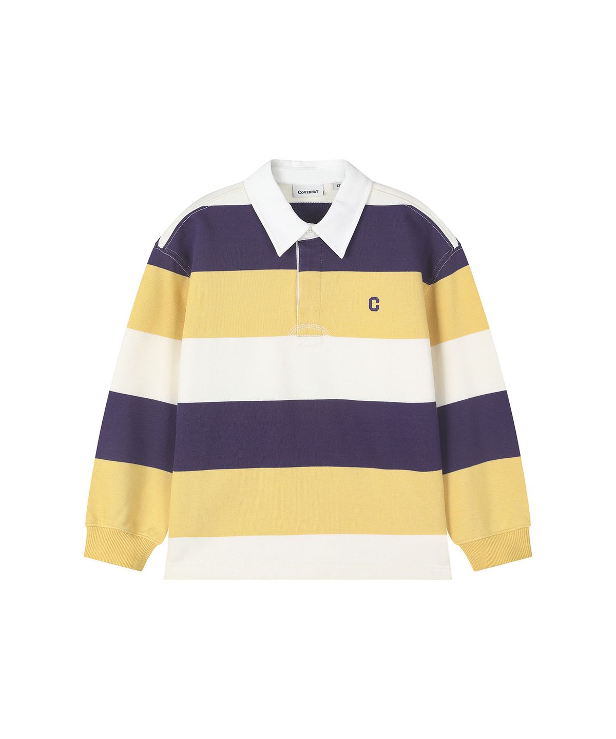 커버낫 키즈(COVERNAT KIDS) 멀티 스트라이프 럭비 스웻셔츠 퍼플 CK2603LT32PU