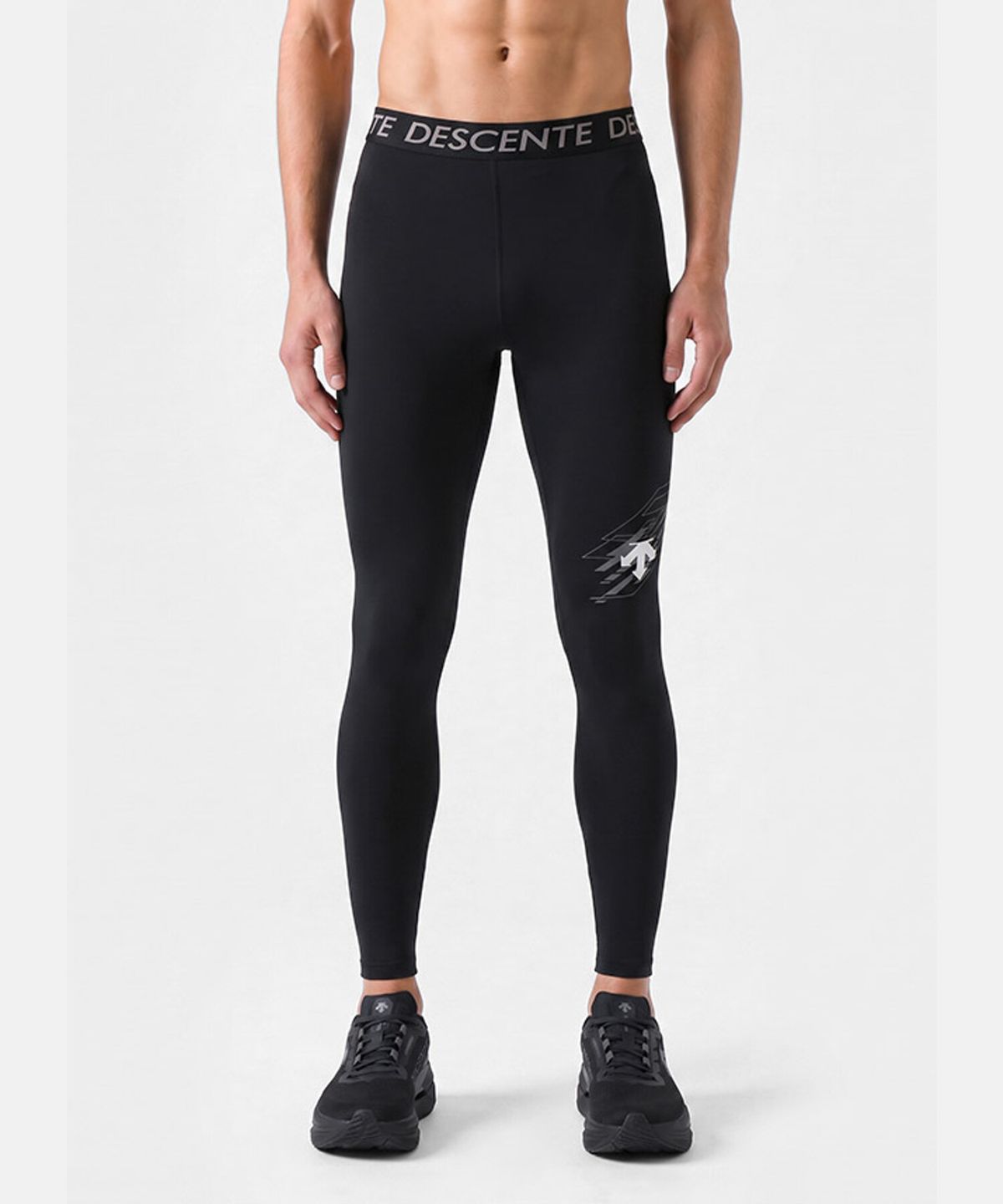 데상트(DESCENTE) 남성 델타프로 롱 레깅스 블랙 SR321RKL72