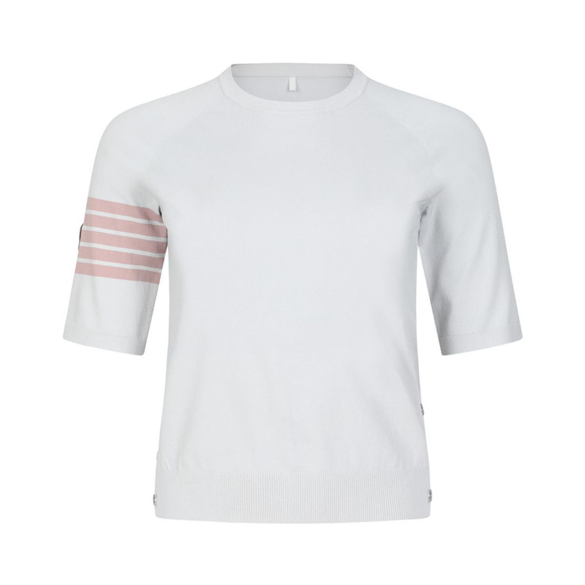 어메이징크리(AMAZINGCRE) [26SS] Women Ghost round neck short sleeve sweater_A71FSW5105
