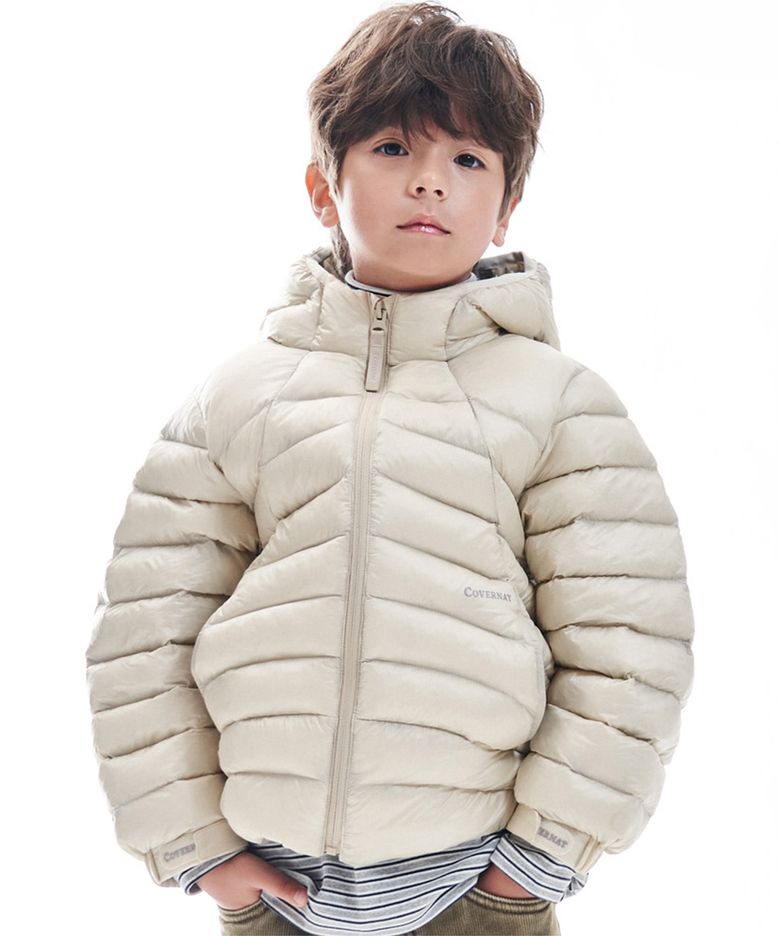 커버라이트 후드 경량 점퍼 아이보리 CK2604JU10IV