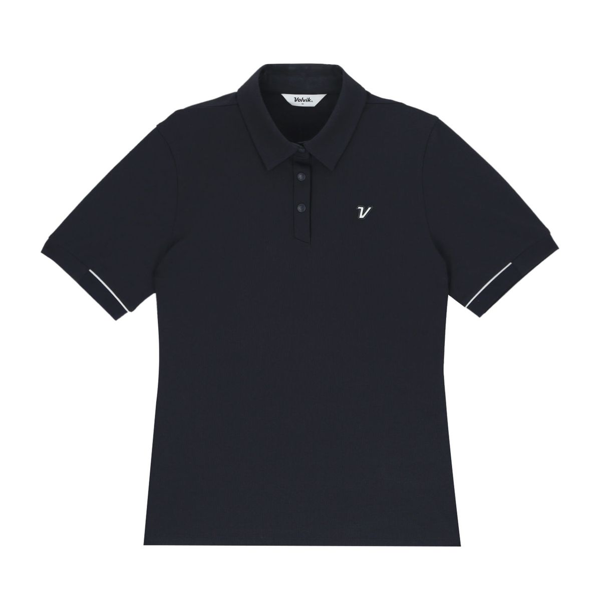 볼빅 골프웨어(VOLVIK GOLFWEAR) 여성 [STD]골지 반팔 티셔츠 VLTSQ372_NA