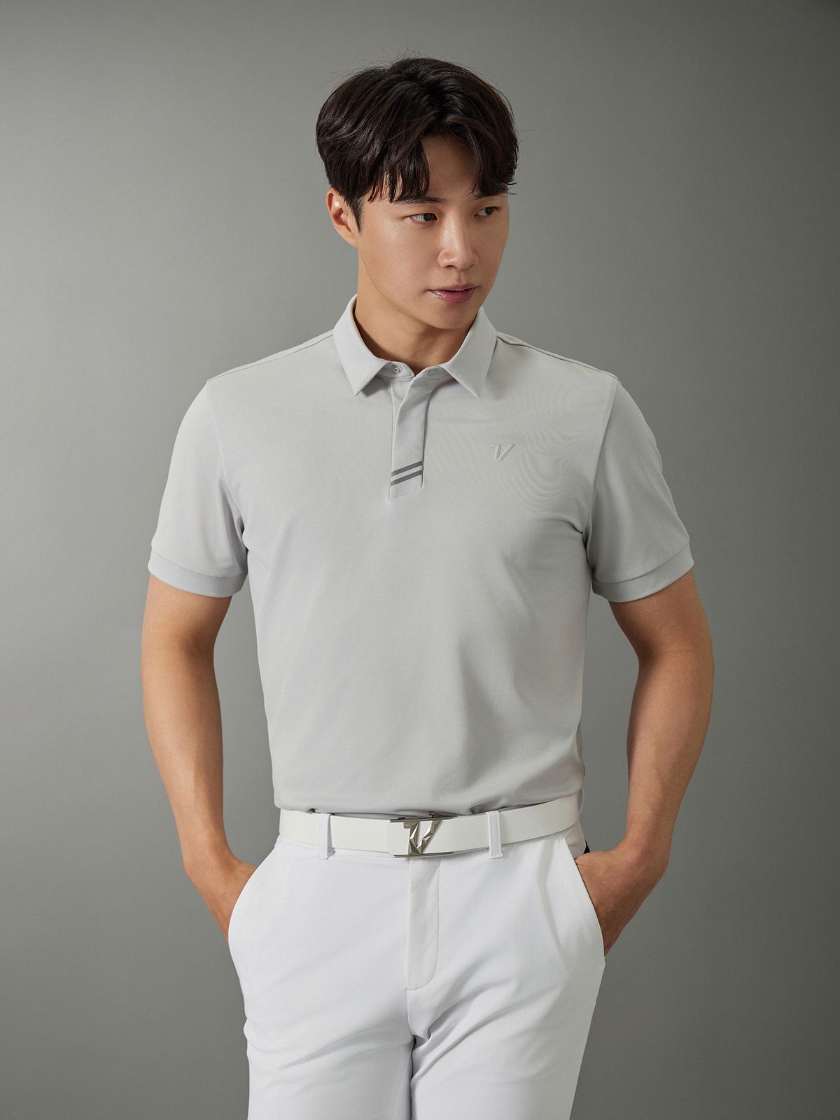 볼빅 골프웨어(VOLVIK GOLFWEAR) 남성 [STD]BASIC PQ 제에리 반팔 티셔츠 VMTSQ471_LG