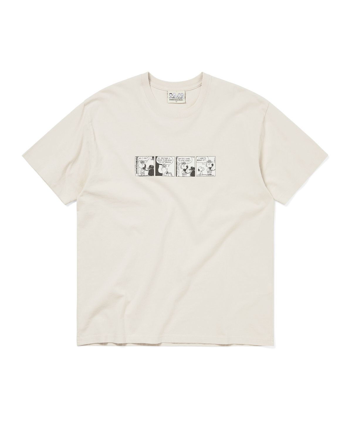 디스이즈네버댓(THISISNEVERTHAT) TNT PEANUTS Comic Strip Tee Natural