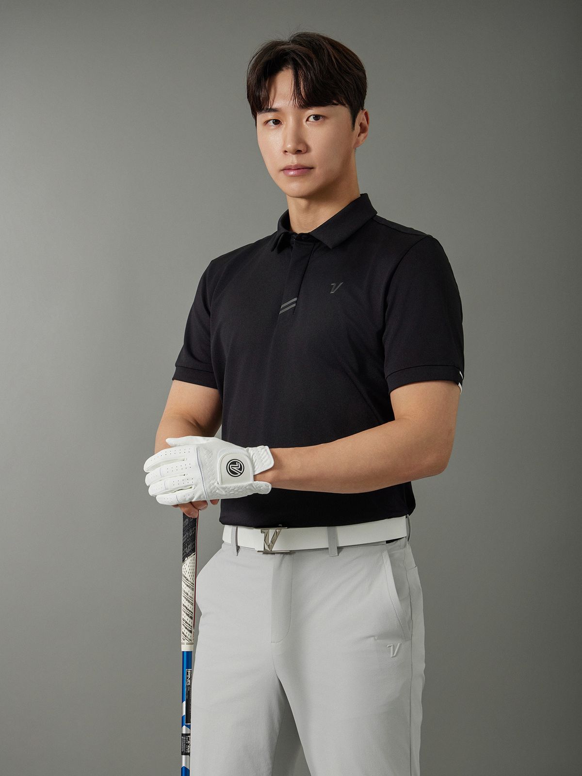 볼빅 골프웨어(VOLVIK GOLFWEAR) 남성 [STD]BASIC PQ 제에리 반팔 티셔츠 VMTSQ471_BK