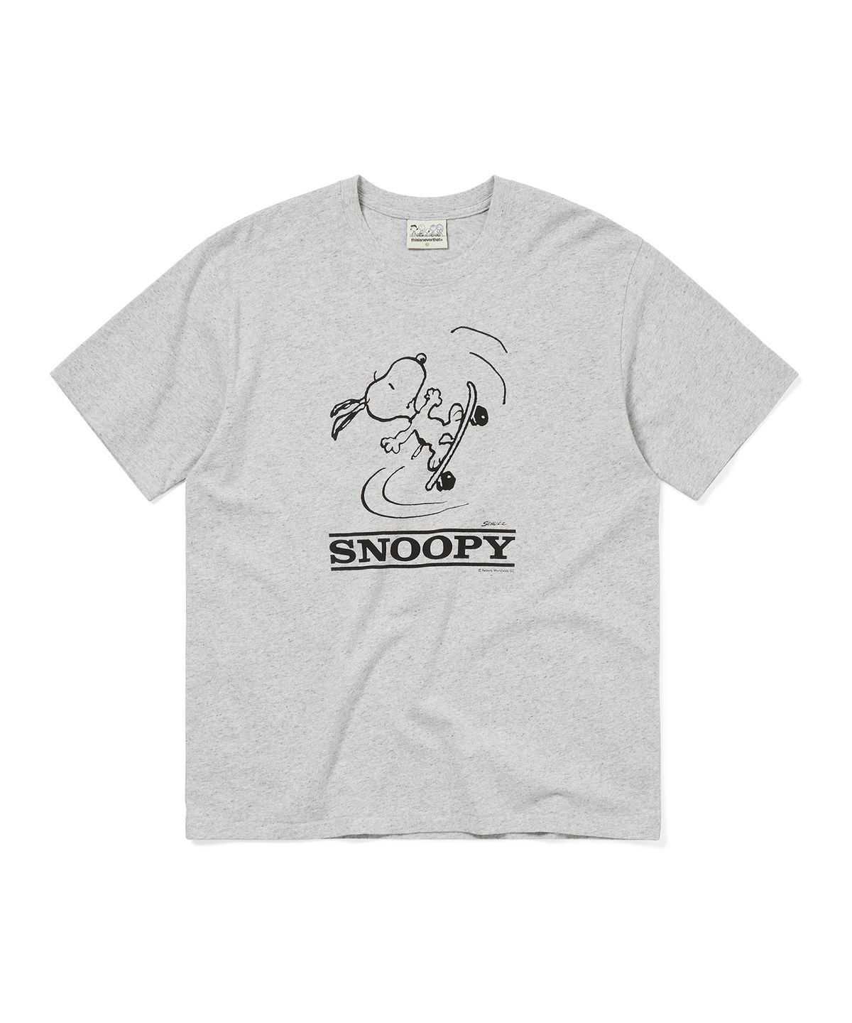 디스이즈네버댓(THISISNEVERTHAT) TNT PEANUTS Tee Heather Grey