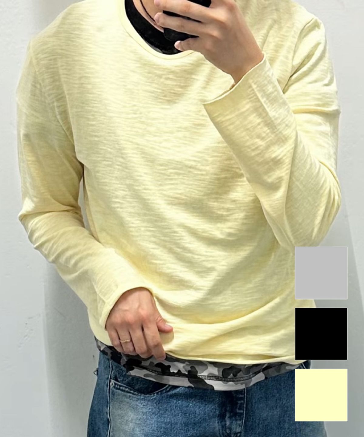 이이이알알알(EEERRR) 블랭크 이알 컷팅 슬럽 크롭 롱슬리브 (3 color)