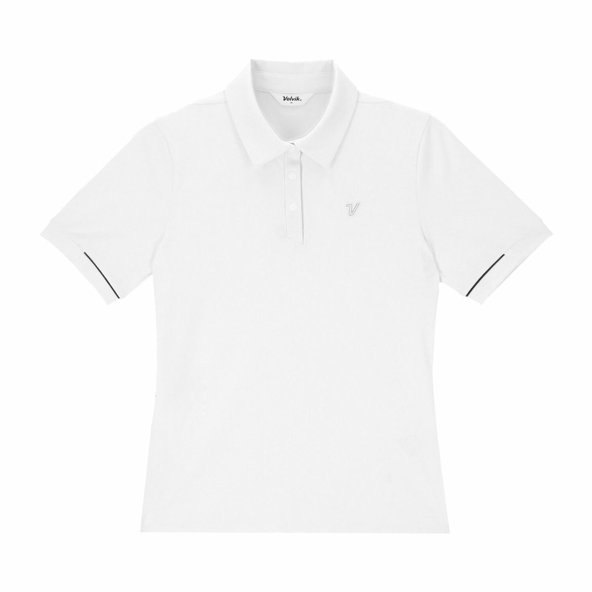 볼빅 골프웨어(VOLVIK GOLFWEAR) 여성 [STD]골지 반팔 티셔츠 VLTSQ372_OW