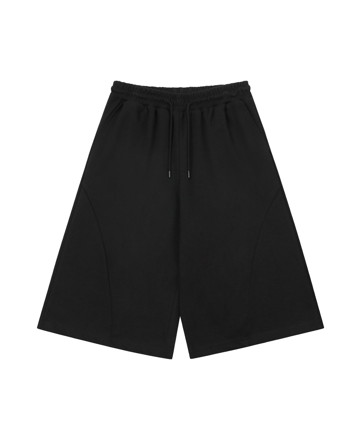 에스이에스티(S'EST) Front Cut-out Bermuda Pants Black