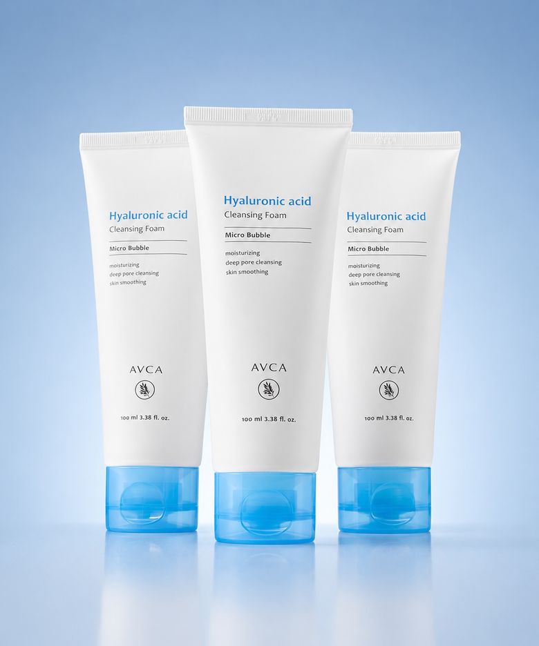 마이크로 버블 저분자 히알루론산 휩 모공 클렌징폼 100ml 3개