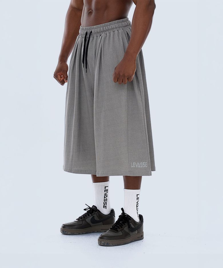 Balloon Bermuda Shorts – Pigment Gray
